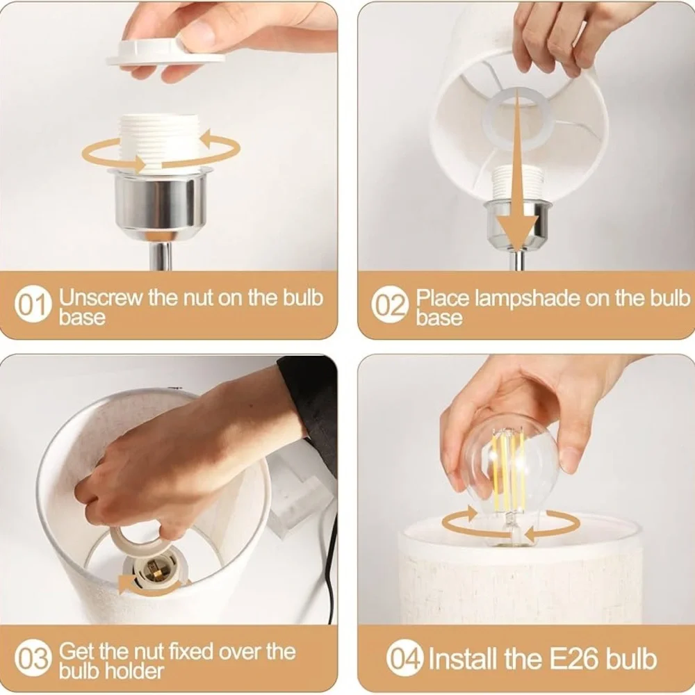 Set of 2 Touch Table Lamp